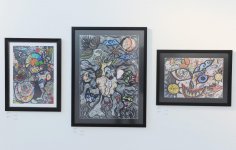 Leyla Əliyeva Heydər Əliyev Mərkəzində Nəsimi – şeir, sənət və mənəviyyat Festivalı çərçivəsində sərgilərin açılışında iştirak edib (FOTO)