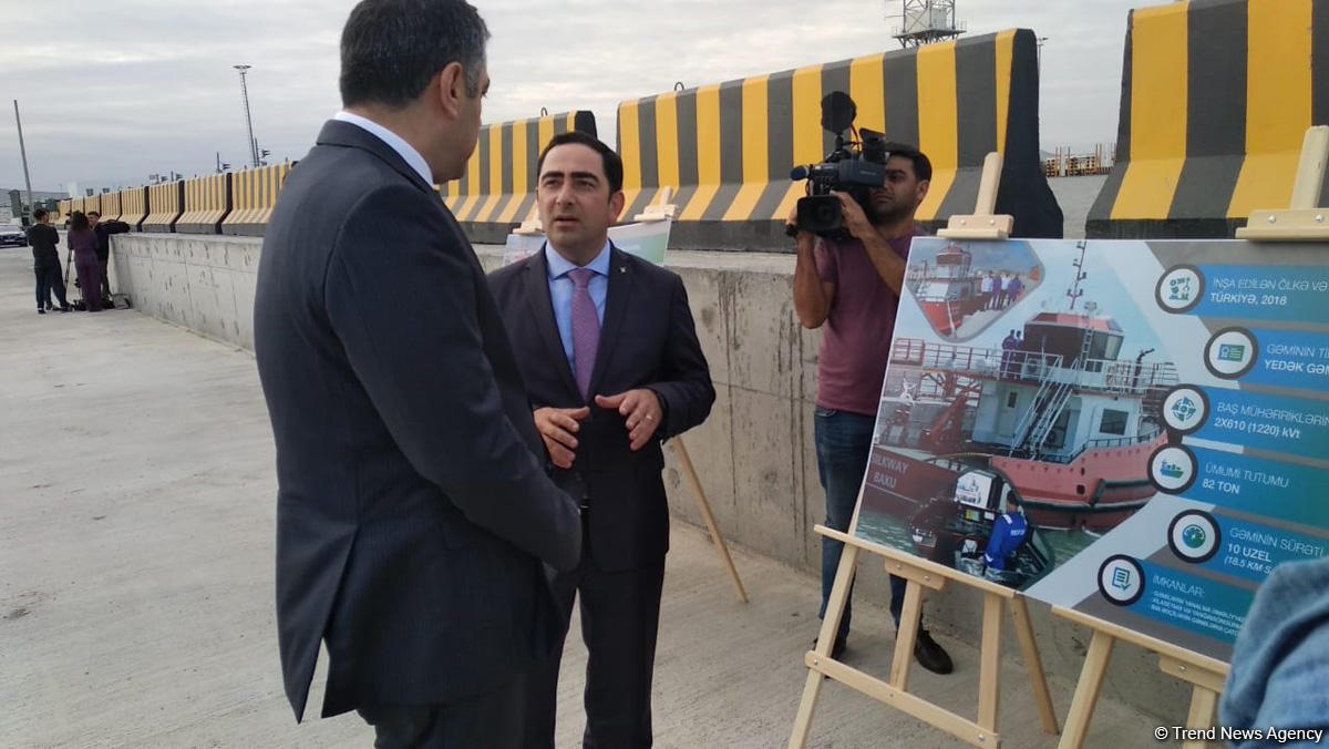 Bakı Beynəlxalq Dəniz Limanı iki yeni buksiri istifadəyə verib (FOTO) (YENİLƏNİB)