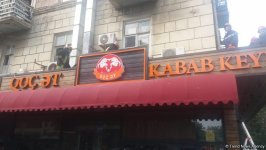 Bakıda restoranda yanğın olub (FOTO)