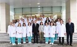 Prezident İlham Əliyev və xanımı Mehriban Əliyeva Quba Rayon Mərkəzi Xəstəxanasının açılışında iştirak ediblər (YENİLƏNİB-2) (FOTO)