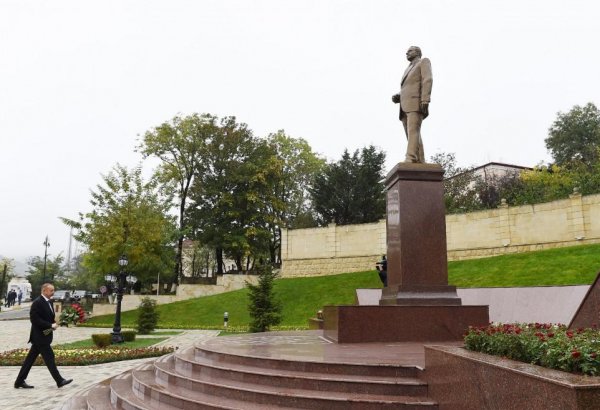 Azərbaycan Prezidenti Lerik rayonuna səfərə gəlib (FOTO)