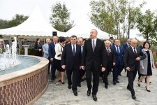 Prezident İlham Əliyev “Lerik şəhərinin içməli su təchizatı sisteminin yenidən qurulması və ilk dəfə olaraq kanalizasiya şəbəkəsinin yaradılması” layihəsinin icrasının yekunlaşması münasibətilə keçirilən mərasimdə iştirak edib (FOTO) (YENİLƏNİB)