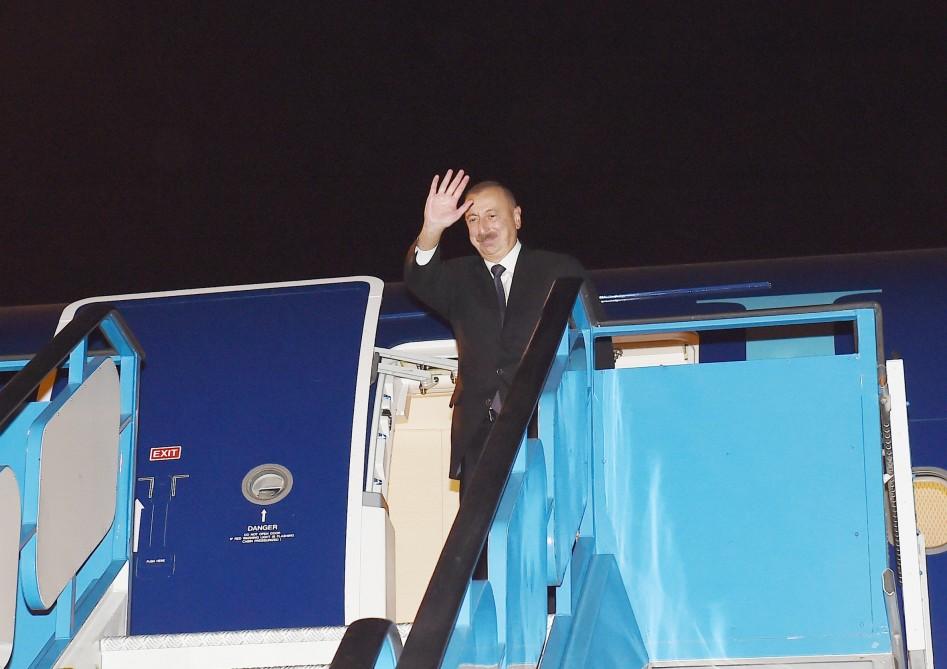 Prezident İlham Əliyevin Türkiyəyə səfəri başa çatdı (FOTO)