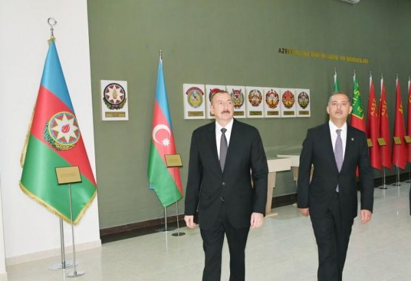 Prezident İlham Əliyev İmişlidə Bayraq Muzeyinin açılışında iştirak edib (FOTO) (YENİLƏNİB)