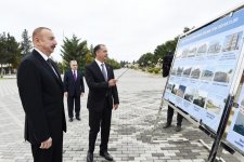 Prezident İlham Əliyev İmişli rayonuna səfərə gəlib (FOTO)