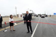 Prezident İlham Əliyev Mingəçevir-Bəhrəmtəpə avtomobil yolunun Qarağacı-Bəhrəmtəpə hissəsinin açılışında iştirak edib (FOTO) (YENİLƏNİB)