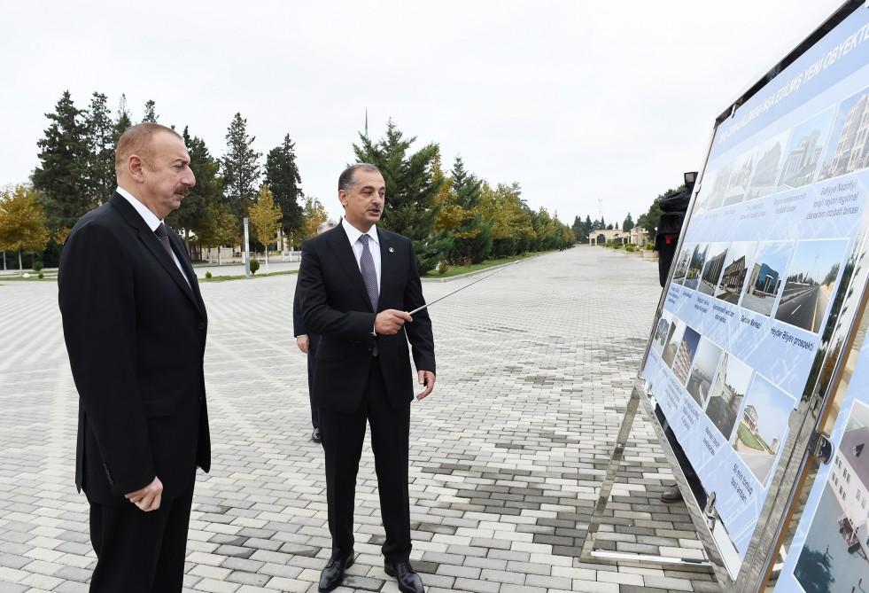 Prezident İlham Əliyev İmişli rayonuna səfərə gəlib (FOTO)