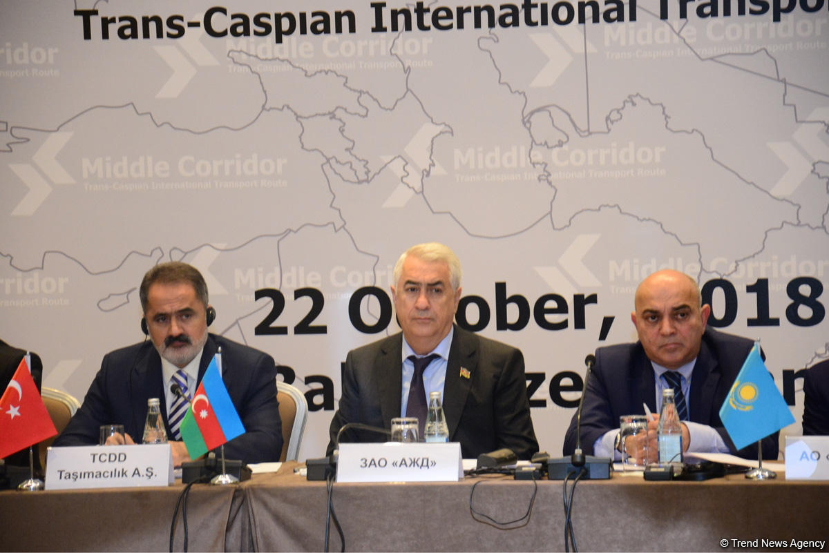 Trans-Xəzər Beynəlxalq Nəqliyyat Marşrutunun iştirakçılarının sayı artıb (FOTO)