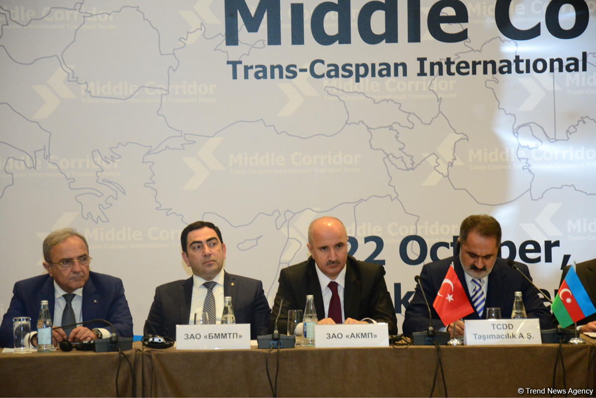 Trans-Xəzər Beynəlxalq Nəqliyyat Marşrutunun iştirakçılarının sayı artıb (FOTO)