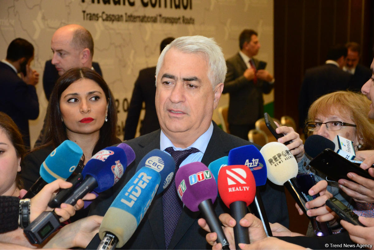 Trans-Xəzər Beynəlxalq Nəqliyyat Marşrutunun iştirakçılarının sayı artıb (FOTO)