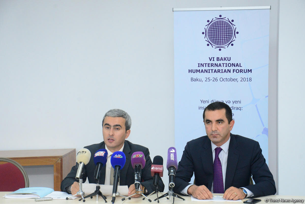 VI Bakı Beynəlxalq Humanitar Forumunun proqramı açıqlanıb (FOTO)