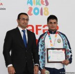 Yeniyetmələrin III Olimpiya Oyunlarında iştirak edən Azərbaycan idmançıları ilə görüş keçirilib (FOTO)