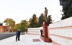 Prezident İlham Əliyev və birinci xanım Mehriban Əliyeva Qax rayonuna səfərə gəliblər (FOTO)