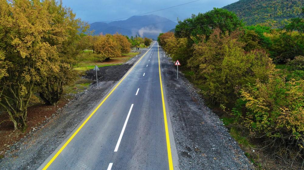 Azərbaycan Prezidenti Qax-Qıpçaq-Ağyazı avtomobil yolunun açılışını edib (FOTO)