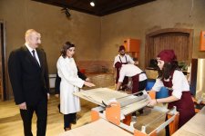 Prezident İlham Əliyev və xanımı Mehriban Əliyeva Şəkidə “ABAD” Keramika və Tətbiqi Sənət Mərkəzinin açılışında iştirak ediblər (FOTO)