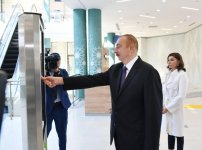 Prezident İlham Əliyev və birinci xanım Mehriban Əliyeva Şəki “ASAN Həyat” kompleksinin açılışında iştirak ediblər (FOTO) (YENİLƏNİB)
