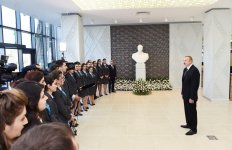 Prezident İlham Əliyev və birinci xanım Mehriban Əliyeva Şəki “ASAN Həyat” kompleksinin açılışında iştirak ediblər (FOTO) (YENİLƏNİB)