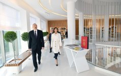 Prezident İlham Əliyev və birinci xanım Mehriban Əliyeva Şəkidə Heydər Əliyev Mərkəzinin açılışında iştirak ediblər (FOTO) (YENİLƏNİB)