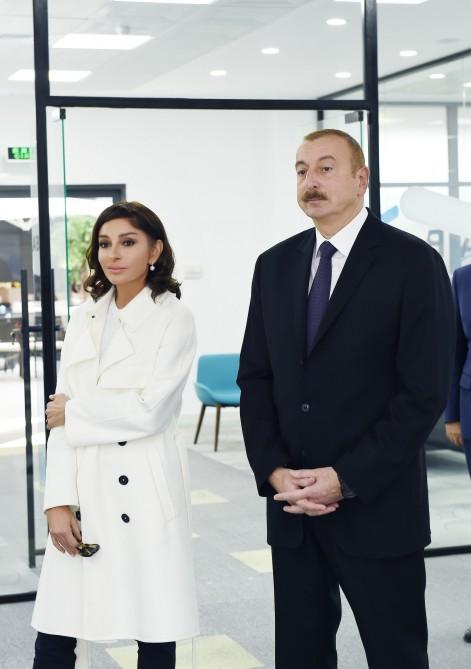 Prezident İlham Əliyev və birinci xanım Mehriban Əliyeva Şəki “ASAN Həyat” kompleksinin açılışında iştirak ediblər (FOTO) (YENİLƏNİB)