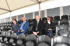 Prezident İlham Əliyev və birinci xanım Mehriban Əliyeva Qarabağ Atçılıq Kompleksinin açılışında iştirak ediblər (FOTO)