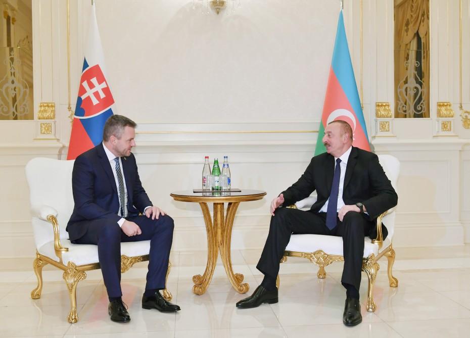 Prezident İlham Əliyev: Azərbaycan-Slovakiya münasibətləri ölkəmizin Avropa İttifaqı ilə əməkdaşlığının inkişafı baxımından önəmlidir (FOTO)