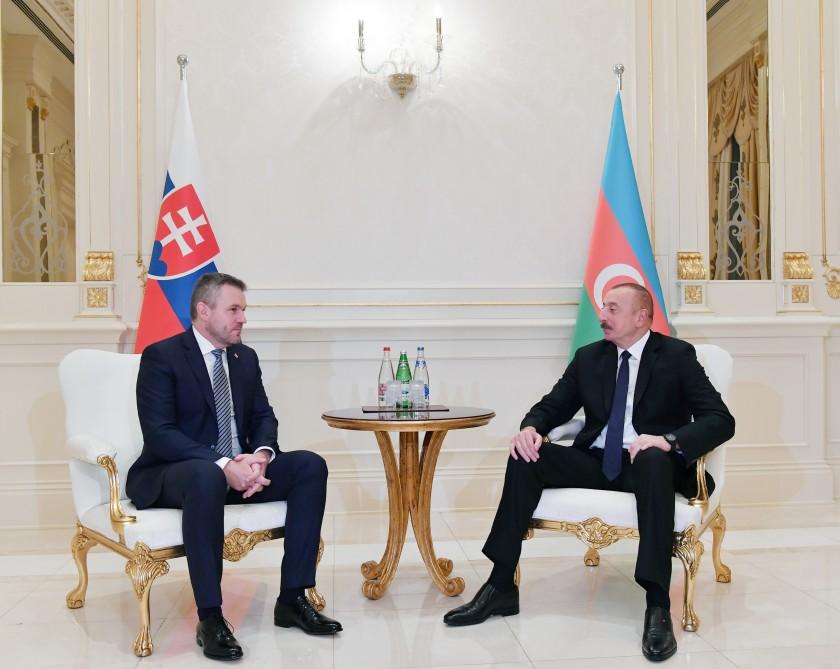 Prezident İlham Əliyev: Azərbaycan-Slovakiya münasibətləri ölkəmizin Avropa İttifaqı ilə əməkdaşlığının inkişafı baxımından önəmlidir (FOTO)