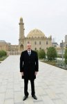 Prezident İlham Əliyev Təzəpir məscidinin ətrafında görülən abadlıq-quruculuq işlərinin icra vəziyyəti ilə tanış olub (FOTO) (YENİLƏNİB)