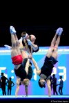 Bakıda akrobatika gimnastikası üzrə Dünya Kubokunda iştirak edəcək idmançıların podium məşqləri keçirilir (FOTO)