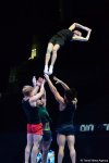 Bakıda akrobatika gimnastikası üzrə Dünya Kubokunda iştirak edəcək idmançıların podium məşqləri keçirilir (FOTO)