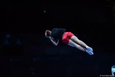 Bakıda akrobatika gimnastikası üzrə Dünya Kubokunda iştirak edəcək idmançıların podium məşqləri keçirilir (FOTO)