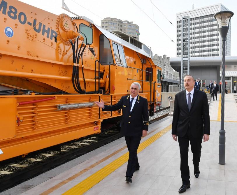 Prezident İlham Əliyev Sumqayıt Dəmir Yolu Vağzalı Kompleksinin açılışında iştirak edib (FOTO) (YENİLƏNİB)