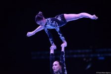 Bakıda ilk dəfə olaraq akrobatika gimnastikası üzrə Dünya Kubokuna start verilib (FOTO)