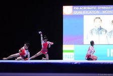 Bakıda ilk dəfə olaraq akrobatika gimnastikası üzrə Dünya Kubokuna start verilib (FOTO)