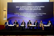 İşğal olunmuş Azərbaycan ərazilərində qeyri-qanuni fəaliyyətlərlə bağlı beynəlxalq konfrans öz işinə başlayıb (FOTO)
