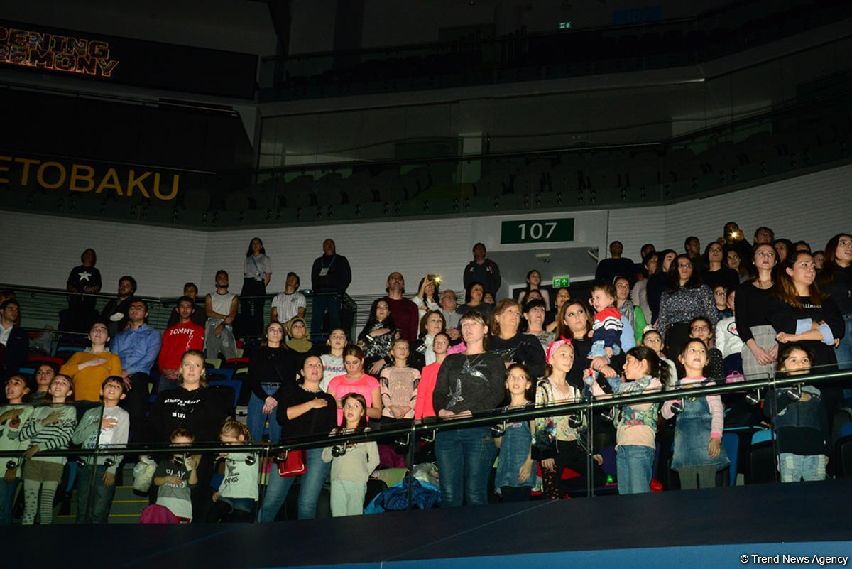 Bakıda akrobatika gimnastikası üzrə Dünya Kubokunun açılış mərasimi keçirilib (FOTO)
