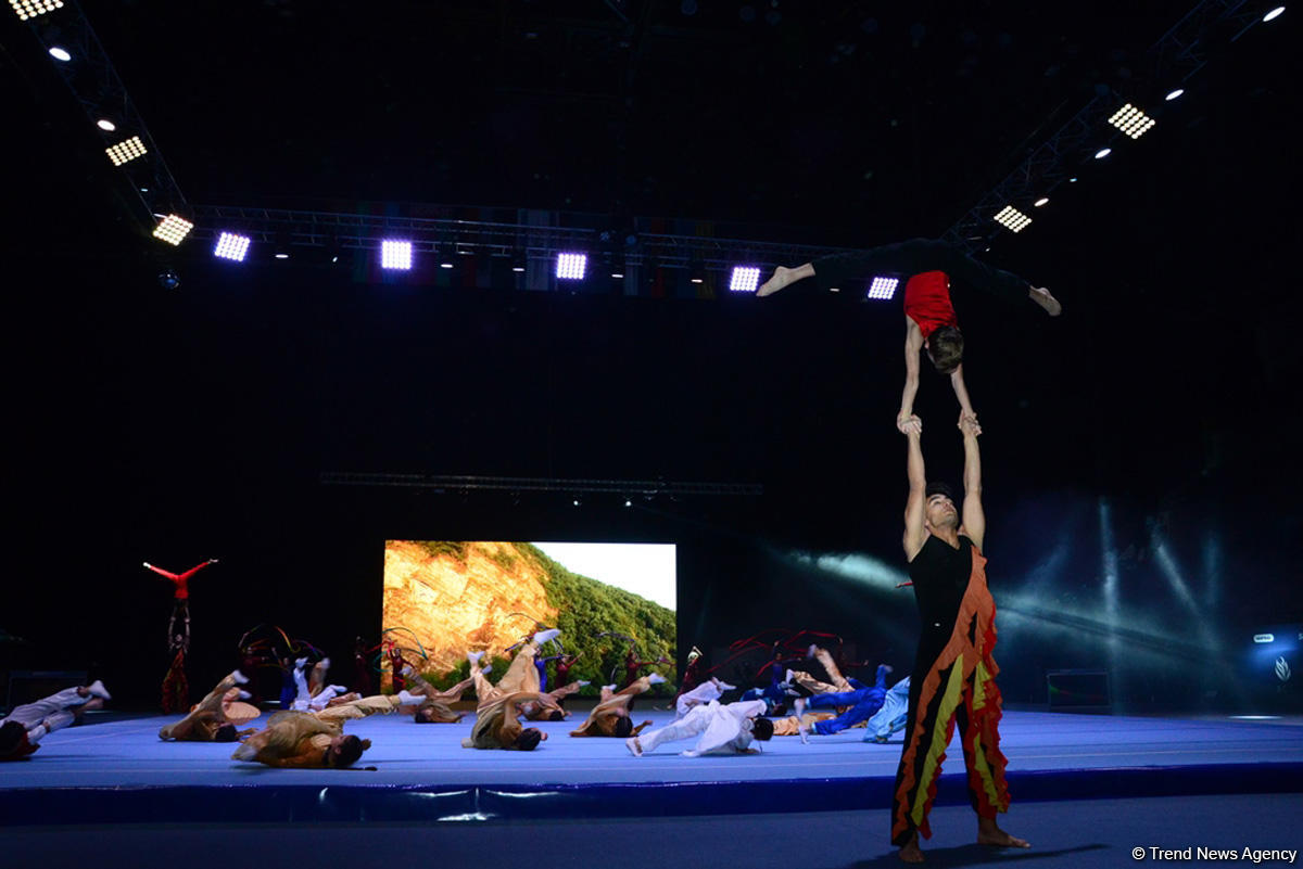 Bakıda akrobatika gimnastikası üzrə Dünya Kubokunun açılış mərasimi keçirilib (FOTO)