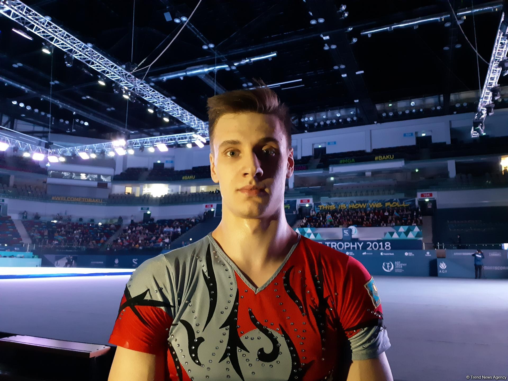 Qazaxıstan idmançısı: Bakıda akrobatika gimnastikası üzrə Dünya Kubokunun belə böyük arenada keçiriləcəyini gözləmirdim