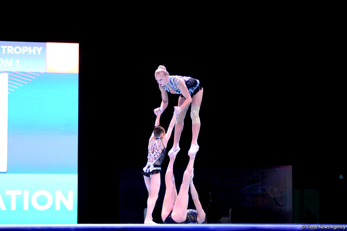 Bakıda ilk dəfə olaraq akrobatika gimnastikası üzrə Dünya Kubokuna start verilib (FOTO)