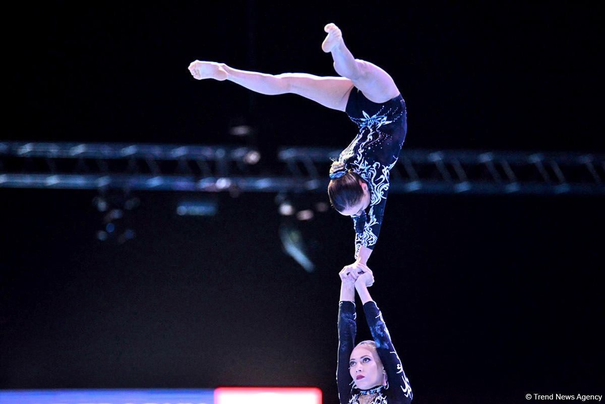 Bakıda ilk dəfə olaraq akrobatika gimnastikası üzrə Dünya Kubokuna start verilib (FOTO)