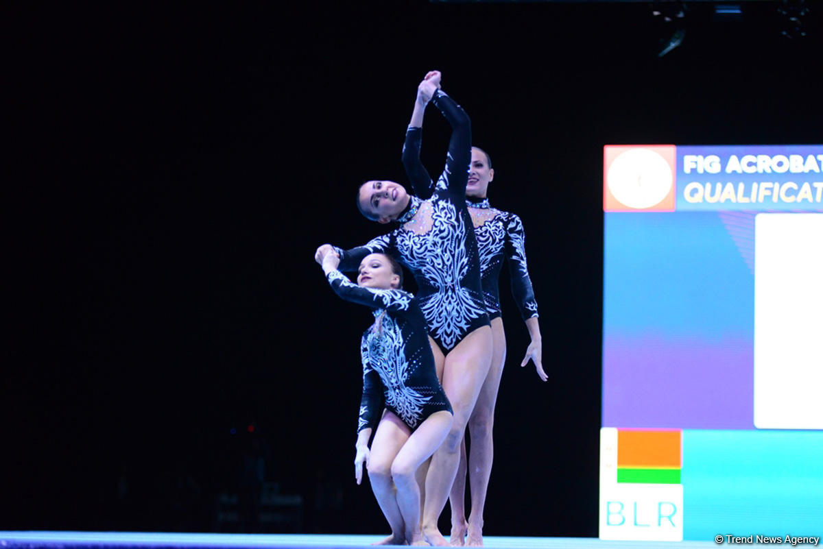 Bakıda ilk dəfə olaraq akrobatika gimnastikası üzrə Dünya Kubokuna start verilib (FOTO)