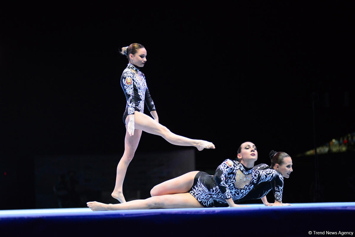 Bakıda ilk dəfə olaraq akrobatika gimnastikası üzrə Dünya Kubokuna start verilib (FOTO)