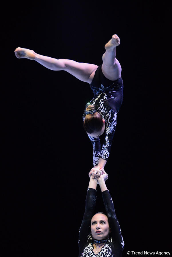 Bakıda ilk dəfə olaraq akrobatika gimnastikası üzrə Dünya Kubokuna start verilib (FOTO)