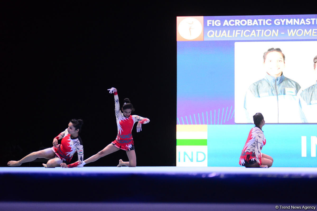 Bakıda ilk dəfə olaraq akrobatika gimnastikası üzrə Dünya Kubokuna start verilib (FOTO)