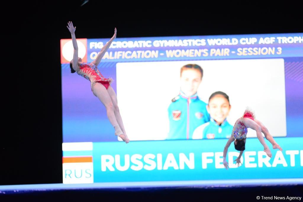 Akrobatika gimnastikası üzrə Dünya Kubokunun birinci günü: Ən yaxşı anlar (FOTO)