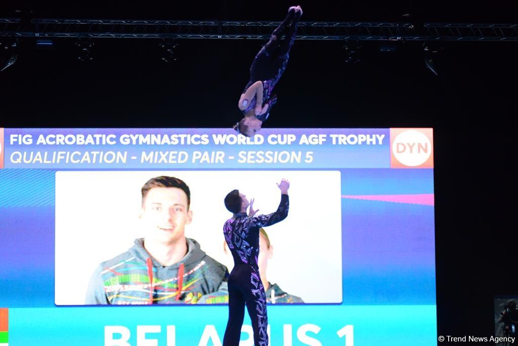 Akrobatika gimnastikası üzrə Dünya Kubokunun birinci günü: Ən yaxşı anlar (FOTO)