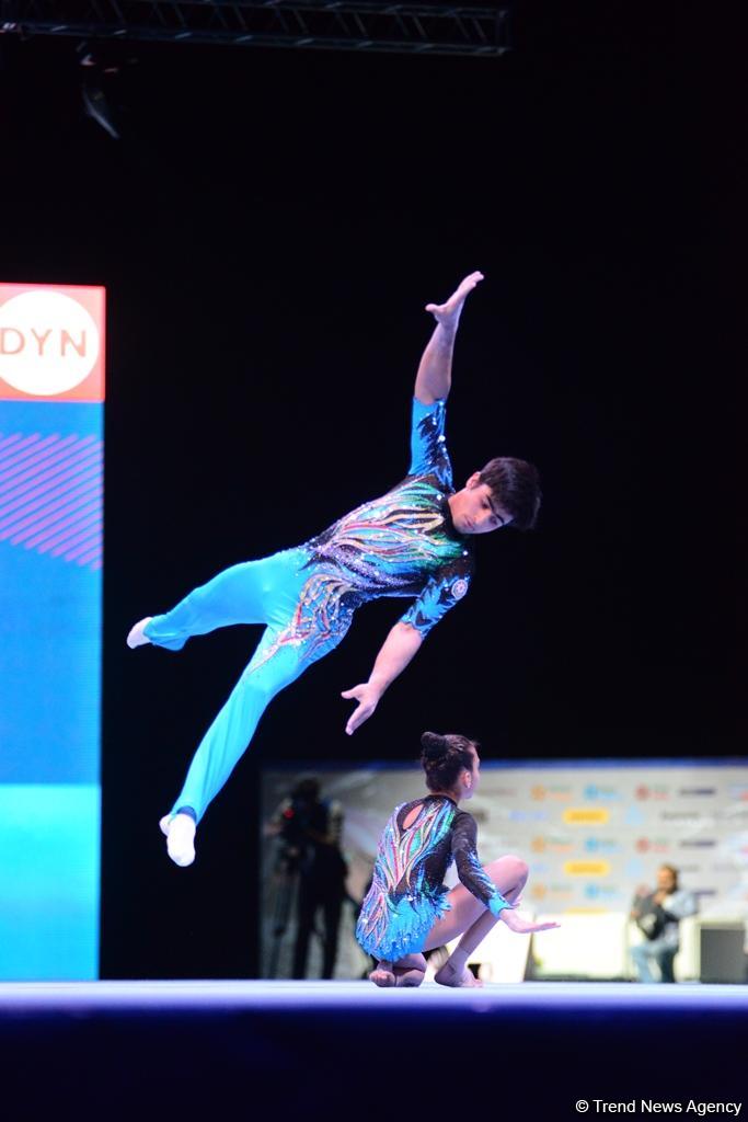 Akrobatika gimnastikası üzrə Dünya Kubokunun birinci günü: Ən yaxşı anlar (FOTO)