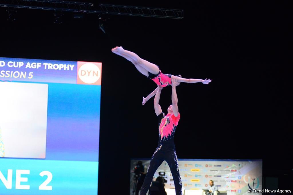 Akrobatika gimnastikası üzrə Dünya Kubokunun birinci günü: Ən yaxşı anlar (FOTO)