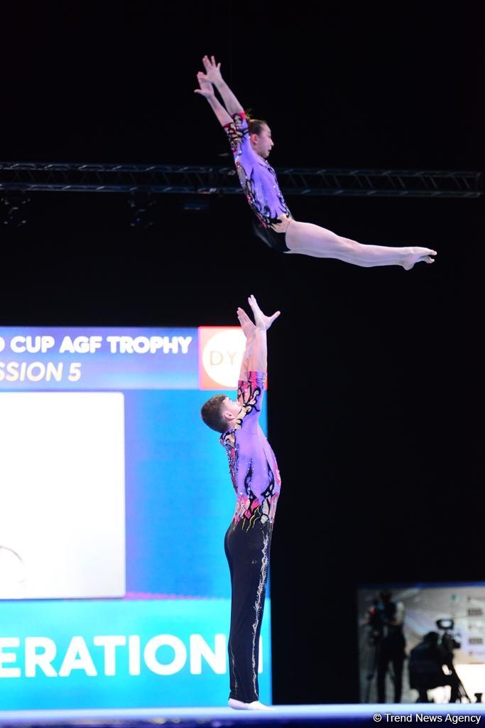 Akrobatika gimnastikası üzrə Dünya Kubokunun birinci günü: Ən yaxşı anlar (FOTO)