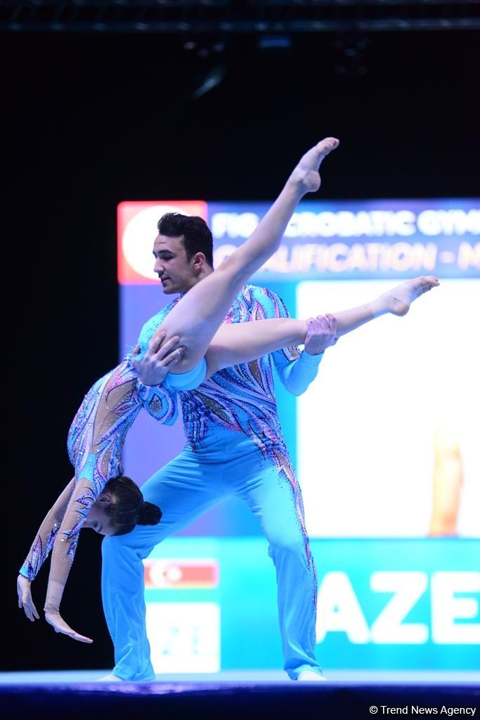 Akrobatika gimnastikası üzrə Dünya Kubokunun birinci günü: Ən yaxşı anlar (FOTO)