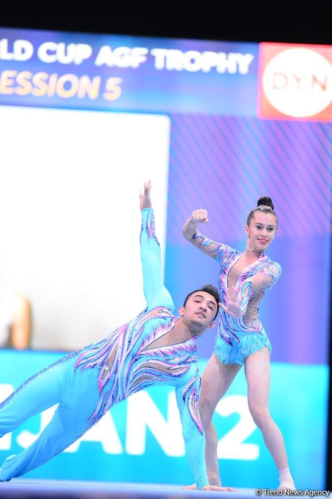 Akrobatika gimnastikası üzrə Dünya Kubokunun birinci günü: Ən yaxşı anlar (FOTO)